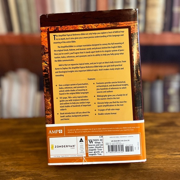 Amplified Topical Reference Bible, Hardcover ISBN: 9780310934745 - Picture 2 of 7